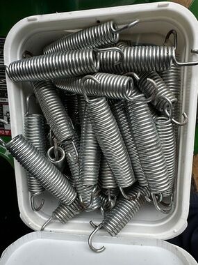 Six heavy-duty 5 1/2” trampoline springs for $15